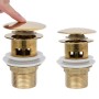 Desagüe de empuje función desbordamiento dorado 6,4x6,4x9,1 cm von , Wasserhähne - Ref: Foro24-149057, Preis: 20,00 €, Rabatt: %