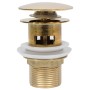 Desagüe de empuje función desbordamiento dorado 6,4x6,4x9,1 cm von , Wasserhähne - Ref: Foro24-149057, Preis: 20,00 €, Rabatt: %