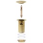 Desagüe de empuje función desbordamiento dorado 6,4x6,4x9,1 cm von , Wasserhähne - Ref: Foro24-149057, Preis: 20,00 €, Rabatt: %