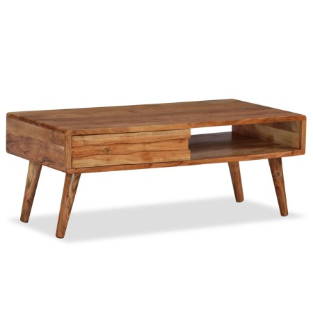 Mesa de centro con cajón tallado madera maciza 100x50x40 cm | Foro24.es | Tu tienda online para hogar, jardín y más Foro24.es