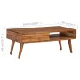 Mesa de centro con cajón tallado madera maciza 100x50x40 cm | Foro24.es | Tu tienda online para hogar, jardín y más Foro24.es