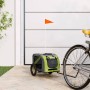 Remolque de bicicleta mascotas hierro tela Oxford verde gris | Foro24.es | Tu tienda online para hogar, jardín y más Foro24.es