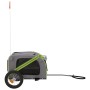Remolque de bicicleta mascotas hierro tela Oxford verde gris | Foro24.es | Tu tienda online para hogar, jardín y más Foro24.es