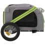 Remolque de bicicleta mascotas hierro tela Oxford verde gris | Foro24.es | Tu tienda online para hogar, jardín y más Foro24.es