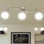 Lámpara de techo de cristal y soporte curvado 3 bombillas E14 by , ceiling lights - Ref: Foro24-240986, Price: 68,61 €, Disco...