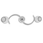 Lámpara de techo de cristal y soporte curvado 3 bombillas E14 by , ceiling lights - Ref: Foro24-240986, Price: 68,61 €, Disco...