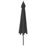 Sombrilla de jardín con poste de madera negro 400x273 cm de , Sombrillas - Ref: Foro24-363181, Precio: 115,18 €, Descuento: %