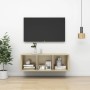 Mueble de pared para TV madera contrachapada roble 37x37x72 cm | Foro24.es | Tu tienda online para hogar, jardín y más Foro24.es