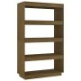 Estantería/divisor de espacios pino marrón miel 80x35x135 cm de vidaXL, Librerías y estanterías - Ref: Foro24-810892, Precio:...