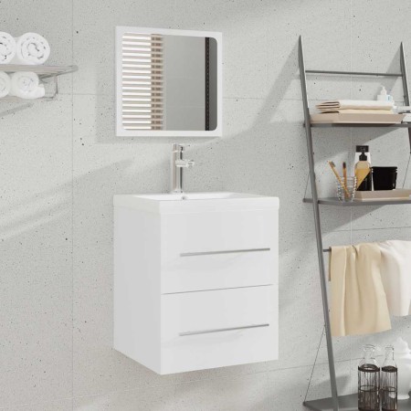 Armario de baño con espejo blanco 41x38,5x48 cm by , Bathroom furniture - Ref: Foro24-804818, Price: 50,72 €, Discount: %
