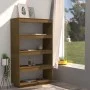 Honey brown pine shelf/space divider 80x35x135 cm by vidaXL, Bookcases and shelves - Ref: Foro24-810892, Price: 81,66 €, Disc...