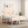Bed for seniors with solid wood headboard 140x200cm by vidaXL, Beds and slatted bases - Ref: Foro24-3195416, Price: 146,79 €,...