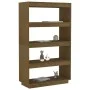 Honey brown pine shelf/space divider 80x35x135 cm by vidaXL, Bookcases and shelves - Ref: Foro24-810892, Price: 81,66 €, Disc...