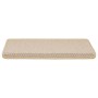 Alfombrilla autoadhesiva escalera sisal 15 uds crema 65x21x4 cm von , Treppenmatten - Ref: Foro24-326893, Preis: 123,75 €, Ra...