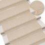 Alfombrilla autoadhesiva escalera sisal 15 uds crema 65x21x4 cm von , Treppenmatten - Ref: Foro24-326893, Preis: 123,75 €, Ra...