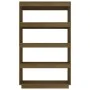 Honey brown pine shelf/space divider 80x35x135 cm by vidaXL, Bookcases and shelves - Ref: Foro24-810892, Price: 81,66 €, Disc...