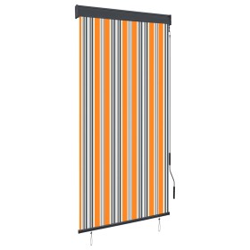 Estor enrollable de exterior amarillo y azul 80x250 cm by , Blinds and blinds - Ref: Foro24-145950, Price: 43,69 €, Discount: %