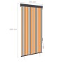 Estor enrollable de exterior amarillo y azul 80x250 cm by , Blinds and blinds - Ref: Foro24-145950, Price: 43,69 €, Discount: %