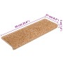 Alfombras de peldaños de escalera 15 uds beige 65x21x4 cm | Foro24.es | Tu tienda online para hogar, jardín y más Foro24.es