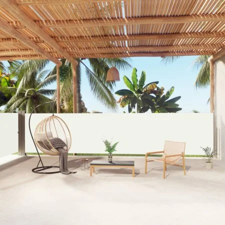 Cream retractable side awning 140x1000 cm by vidaXL, Umbrellas - Ref: Foro24-318025, Price: 100,16 €, Discount: %