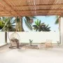 Cream retractable side awning 140x1000 cm by vidaXL, Umbrellas - Ref: Foro24-318025, Price: 100,16 €, Discount: %