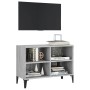 Mueble de TV con patas de metal gris Sonoma 69,5x30x50 cm | Foro24.es | Tu tienda online para hogar, jardín y más Foro24.es