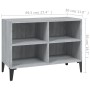 Mueble de TV con patas de metal gris Sonoma 69,5x30x50 cm | Foro24.es | Tu tienda online para hogar, jardín y más Foro24.es