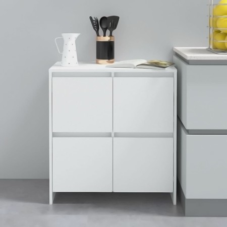 Aparador de madera contrachapada blanco 70x41x75 cm by , Sideboards - Ref: Foro24-809764, Price: 88,04 €, Discount: %