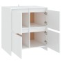 Aparador de madera contrachapada blanco 70x41x75 cm by , Sideboards - Ref: Foro24-809764, Price: 88,04 €, Discount: %