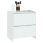 Aparador de madera contrachapada blanco 70x41x75 cm by , Sideboards - Ref: Foro24-809764, Price: 88,04 €, Discount: %