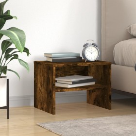 Mesita de noche madera contrachapada roble ahumado 40x30x30 cm by , Nightstands - Ref: Foro24-815237, Price: 26,70 €, Discoun...