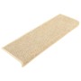 Alfombrilla autoadhesiva escalera sisal 15 uds beige 65x21x4 cm by , Stair mats - Ref: Foro24-326909, Price: 136,06 €, Discou...