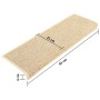 Alfombrilla autoadhesiva escalera sisal 15 uds beige 65x21x4 cm by , Stair mats - Ref: Foro24-326909, Price: 136,06 €, Discou...