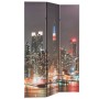 Biombo divisor plegable 120x170 cm Nueva York de noche by , Room dividers - Ref: Foro24-245861, Price: 90,65 €, Discount: %