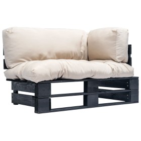 Sofá de jardín de palets con cojines color arena madera de pino von , Outdoor-Sofas - Ref: Foro24-277413, Preis: 143,08 €, Ra...