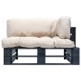 Sofá de jardín de palets con cojines color arena madera de pino von , Outdoor-Sofas - Ref: Foro24-277413, Preis: 143,08 €, Ra...