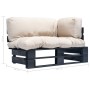 Sofá de jardín de palets con cojines color arena madera de pino von , Outdoor-Sofas - Ref: Foro24-277413, Preis: 143,08 €, Ra...