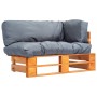 Sofá de jardín de palets con cojines grises madera de pino von , Outdoor-Sofas - Ref: Foro24-277447, Preis: 157,07 €, Rabatt: %
