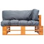 Sofá de jardín de palets con cojines grises madera de pino von , Outdoor-Sofas - Ref: Foro24-277447, Preis: 157,07 €, Rabatt: %