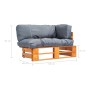 Sofá de jardín de palets con cojines grises madera de pino von , Outdoor-Sofas - Ref: Foro24-277447, Preis: 157,07 €, Rabatt: %