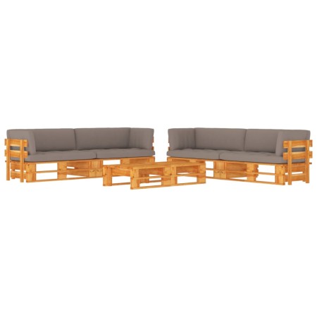 Muebles de palets 6 pzas y cojines madera pino impregnada miel by , Garden sets - Ref: Foro24-3067029, Price: 752,34 €, Disco...