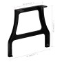 Patas de mesa de comedor en A hierro fundido 2 unidades by , Table legs - Ref: Foro24-245421, Price: 85,70 €, Discount: %