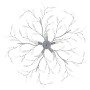 Lámpara de techo brazos cristal forma hoja 5 bombillas blanco by , ceiling lights - Ref: Foro24-289239, Price: 92,53 €, Disco...
