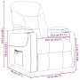 Sillón de masaje tela gris claro by , Electric massage chairs - Ref: Foro24-339092, Price: 254,18 €, Discount: %