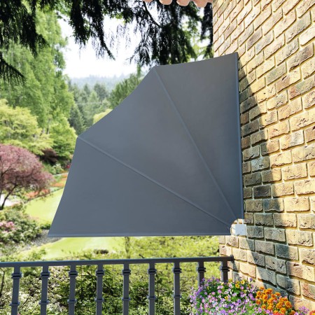 Toldo lateral plegable de balcón gris 140x140 cm | Foro24.es | Tu tienda online para hogar, jardín y más Foro24.es
