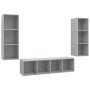 Set de muebles de salón 3 pzas madera ingeniería gris hormigón von , TV-Möbel - Ref: Foro24-3079749, Preis: 149,24 €, Rabatt: %