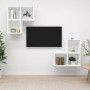 Juego de muebles de salón 4 piezas madera de ingeniería blanco | Foro24.es | Tu tienda online para hogar, jardín y más Foro24.es