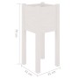 Planters 2 pcs solid white pine wood 31x31x70 cm by vidaXL, Pots and planters - Ref: Foro24-810782, Price: 44,18 €, Discount: %