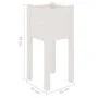Planters 2 pcs solid white pine wood 31x31x70 cm by vidaXL, Pots and planters - Ref: Foro24-810782, Price: 43,83 €, Discount: %