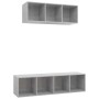 Set de muebles de salón 2 pzas madera ingeniería gris hormigón von , TV-Möbel - Ref: Foro24-3079794, Preis: 104,23 €, Rabatt: %